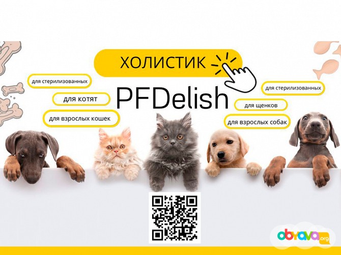 Холистик корма для собак и кошек ТМ PFDelish Калуга - изображение 1