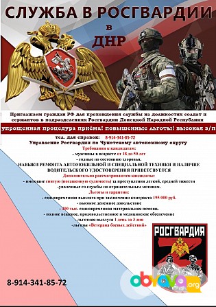 Служба по контракту в ДНР Анадырь - изображение 1