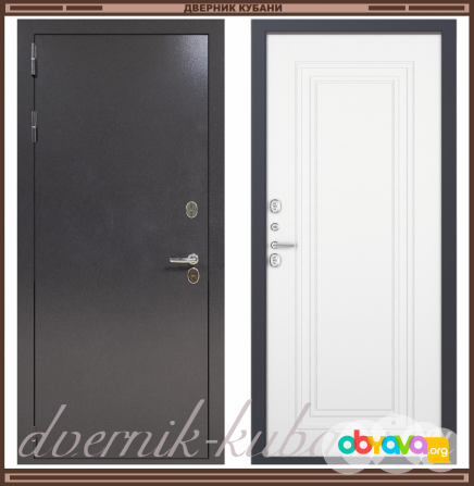Входная дверь БОСТОН ТЕРМО Букле коричнево-серое / Ясень белый 105 мм Краснодар - изображение 1