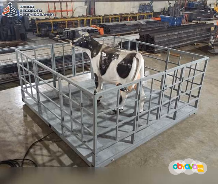 Продам: весы для животных Собственное производство Весы для КРС с подвесной клеткой на колёсах ВП-С 2000 кг (2 тонны) в Санкт-Петербурге
