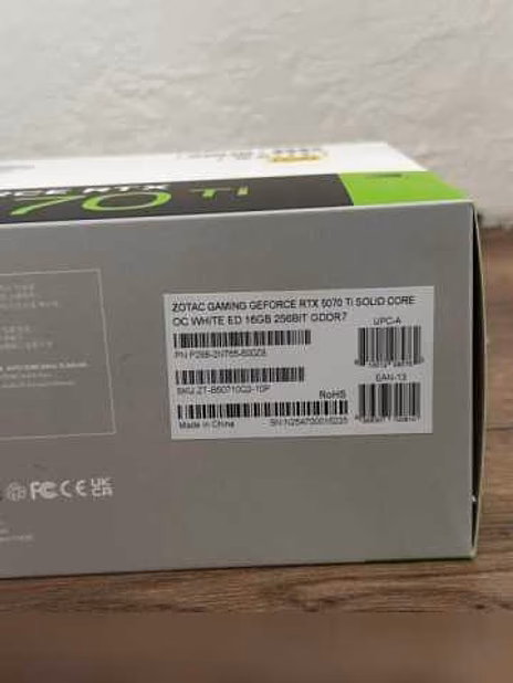 Продам: Zotac gaming 5070 ti Solid OC White edition 16 gb