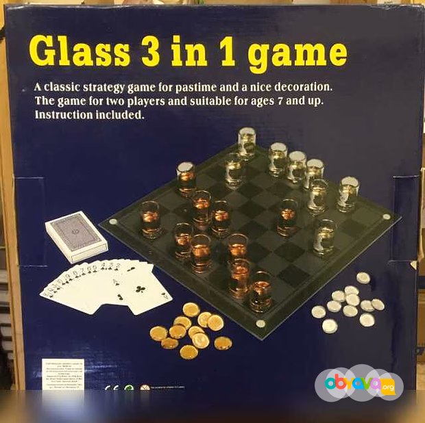 Продам: Glass 3 in 1 Game: Chess,Checkers,Poker в Москве