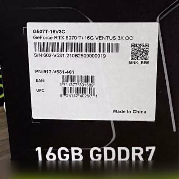 Продам: VENTUS 3X GEFORCE RTX 5070 TI 16G OC