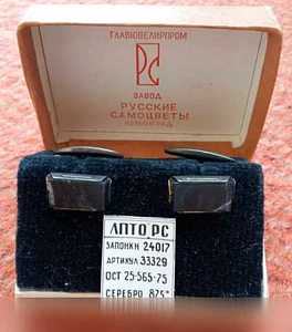 Продам: запонки серебро 875 проба СССР Ленингра в Сыктывкаре