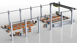 Технологическая линия по производству световых опор СВ