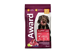 Award All Breed Adult Lamb сухой корм для собак всех пород, с ягненком