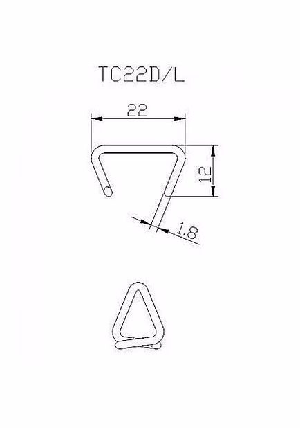 Скоба обжимная SR15 (HR22, CL22)