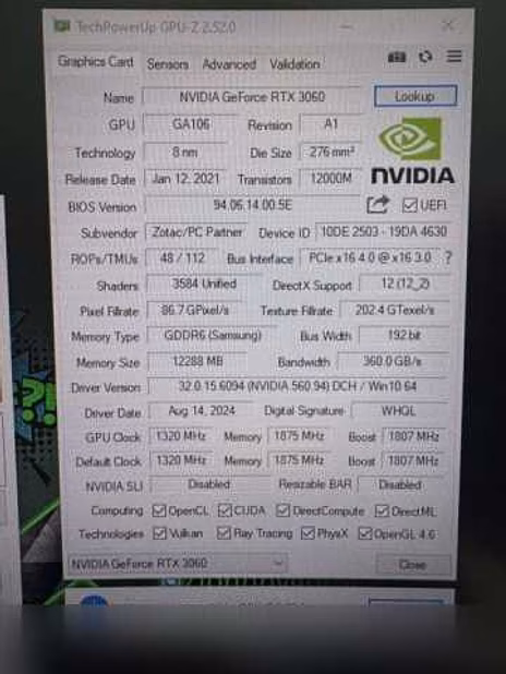 Продам: RTX 3060 12Gb Gaming