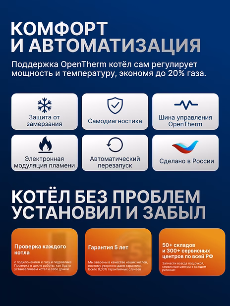 Газовый котел HUBERT Smart AGB 35DY настенный двухконтурный
