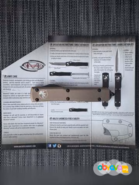 Продам: НОЖ MICROTECH ULTRATECH 121-1TA M390