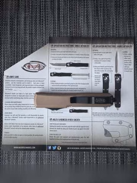 Продам: НОЖ MICROTECH ULTRATECH 121-1TA M390