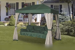 Уличные шторы садовых качелей 