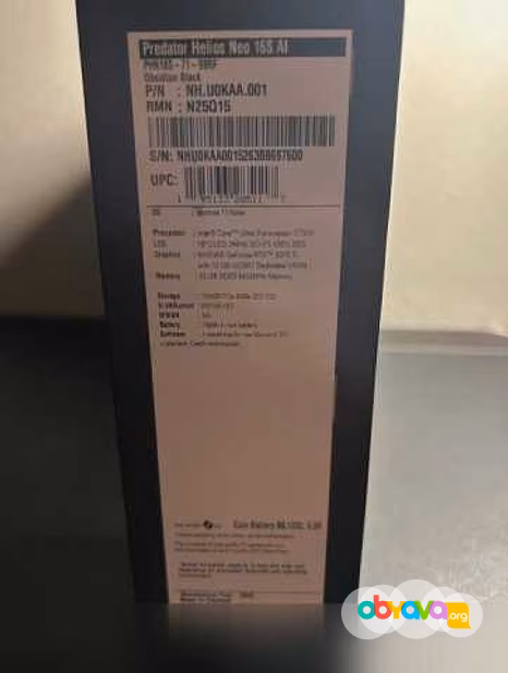 Продам: игровой ноутбук Acer Predator Helios RTX 5070 Ti