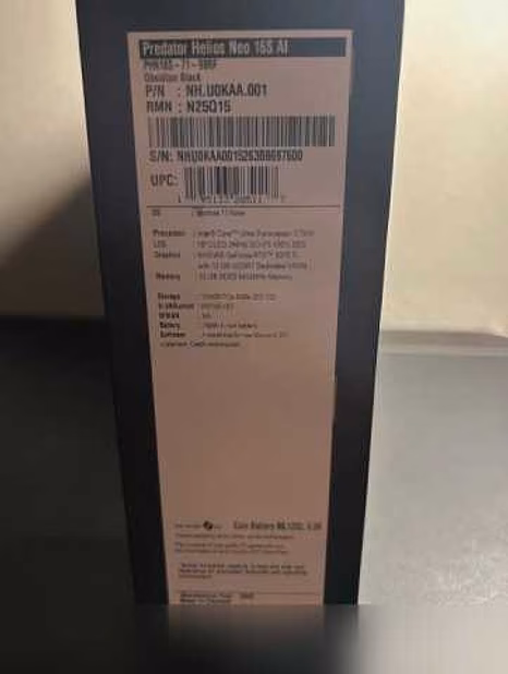 Продам: игровой ноутбук Acer Predator Helios RTX 5070 Ti