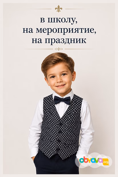 Жилетка для мальчика классическая 