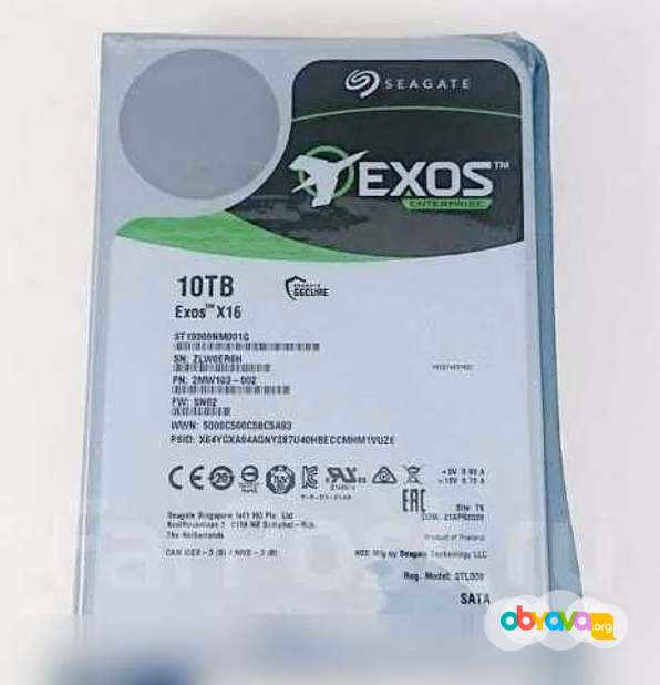 Продам: HDD Seagate exos X16 ST10000NM001G 10Tb