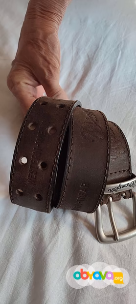 продам кожа мужской ремень 2хязычковый б/у Wrangler