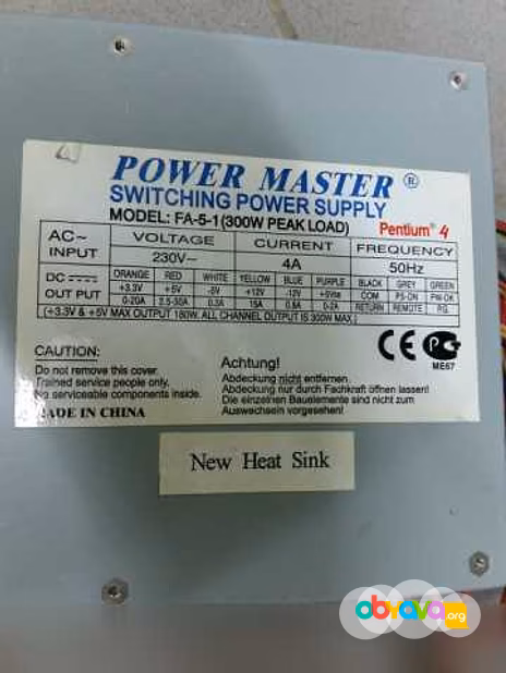 Продам: блок питания POWER MASTER 300 W в Сыктывкаре