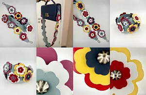 Ремень с цветами