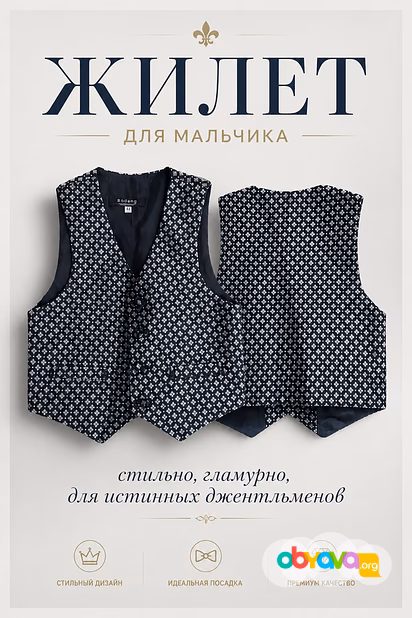 Жилетка для мальчика классическая 