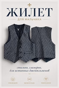 Жилетка для мальчика классическая 