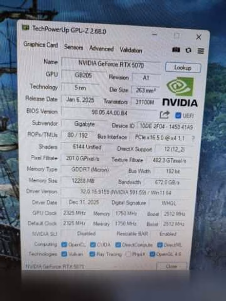 Продам: видеокарту Nvidia Gigabyte Rtx 5070ti