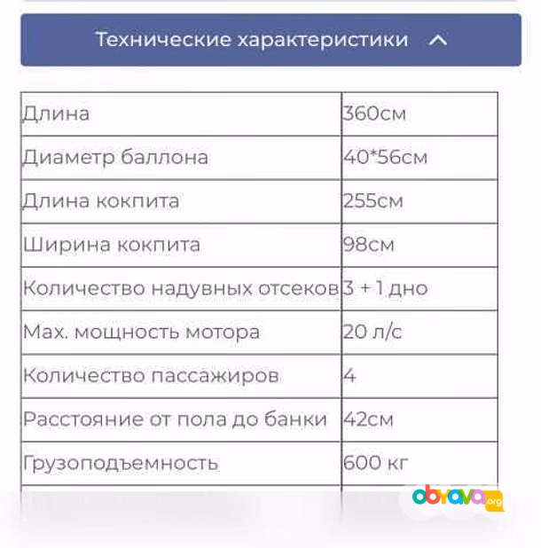 Продам: лодка ПВХ Orca 3.60 с мотором Parsun 9.9
