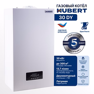 Газовый котел HUBERT Smart AGB 30DY настенный двухконтурный