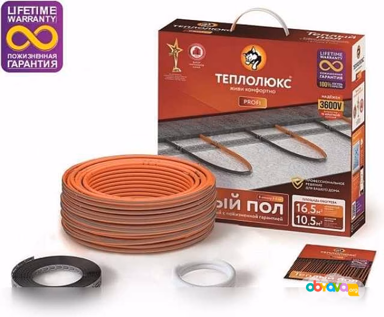 Продам: тёплый пол. Кабель нагревательный "Теплолюкс" ProfiRoll 9,5 м/180 Вт в Саратове