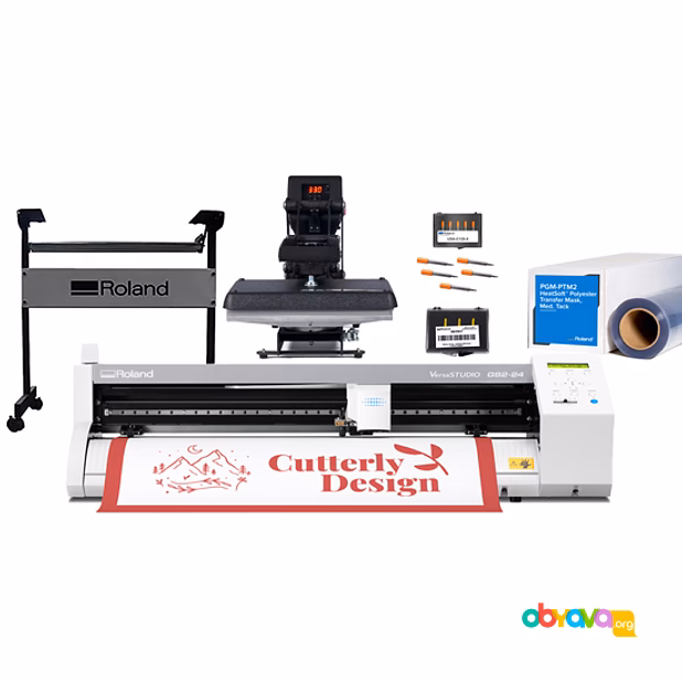 Roland GS2-24 Cutter with MAXX20 Heat Press and Accessories (ATLASPRINTSTORE)