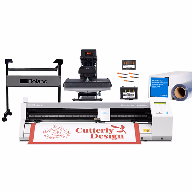 Roland GS2-24 Cutter with MAXX20 Heat Press and Accessories (ATLASPRINTSTORE)