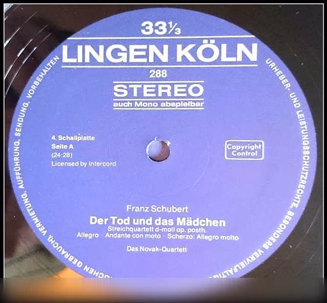 Продам: франц Шуберт «Der Tod und das Madchen»LP в Москве