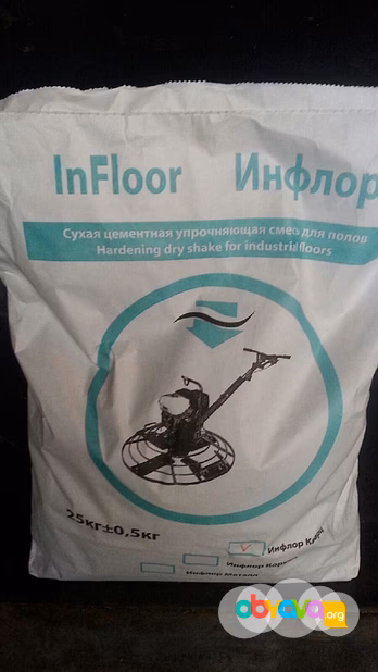 Инфлор Корунд. Упрочнитель поверхности бетонного пола