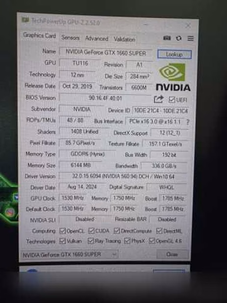 Продам: GTX 1660 super 6Gb