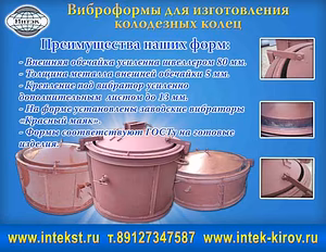 Формы для колодезных колец.Производство.