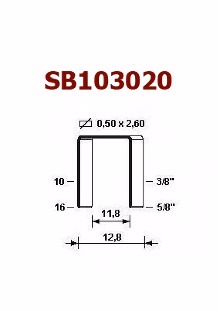 Скоба SB 103020 5/8 (HF-16, SB-16, BA/16)