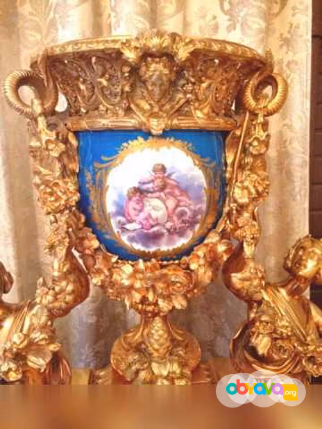 Продам: большие каминные часы позолоченная бронз