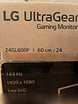 Продам: монитор игровой LG 24GL600F 144HZ