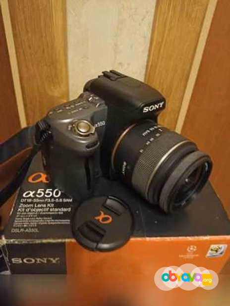 Продам: фотоаппарат Sony a550.Сост.идеал + 2 обьектива
