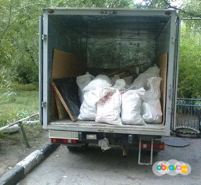 Вывоз мусора газель, газон, камаз