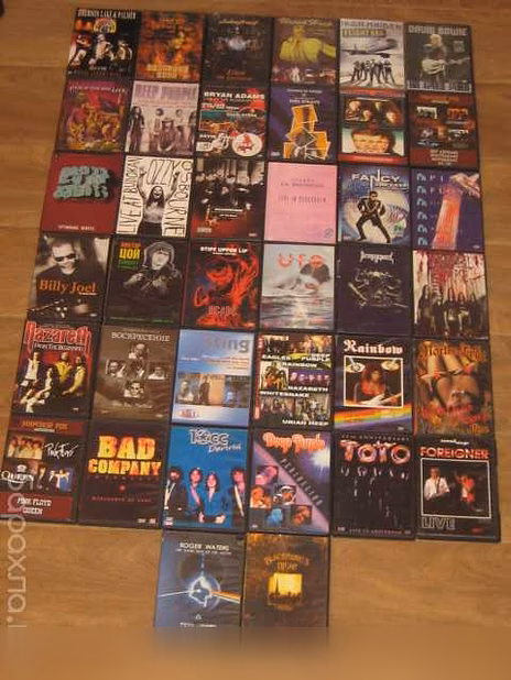 Продам: 38 DVD с рок музыкой в Архангельске