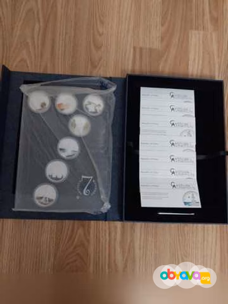 Продам: набор монет серебро "7 чудес света"