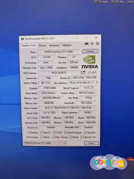 Продам: RTX 3080 10Gb Game Rock