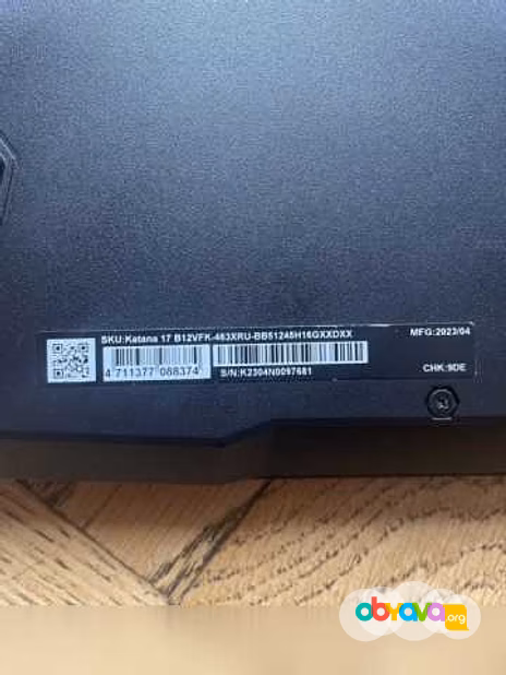 Продам: ноутбук MSI Katana 17 B12VFK-463XRU