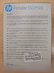Продам: внешний диск SSD HP P500 1 Tb